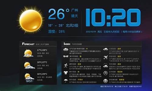 桌面天气预报和时间显示_桌面天气预报和时间显示怎么设置